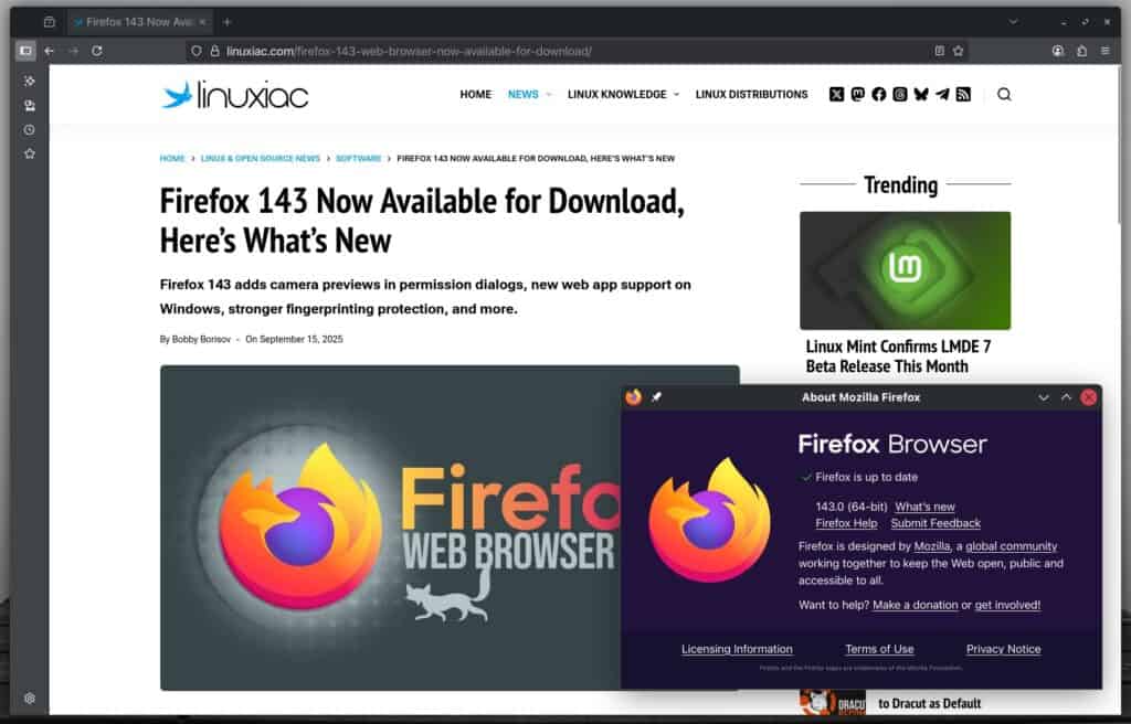 Mozilla Firefox 143 网络浏览器