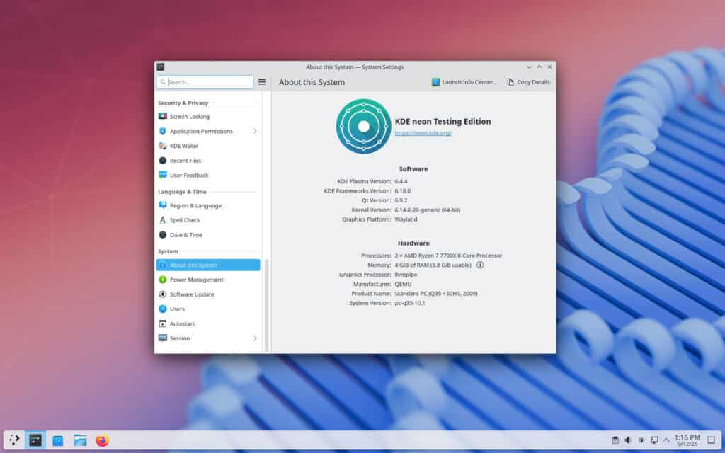 KDE 框架 6.18